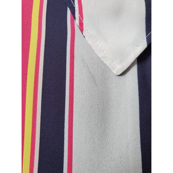 Est. 1946 Women Multicolor Polyester Collared Long Sleeve Button Down Shirt 20W - Picture 6 of 12